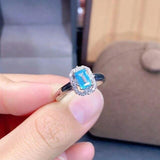 Apatite Silver Ring