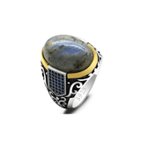 Men's Labradorite Ring (Silver)