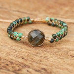 Braided Labradorite Bracelet