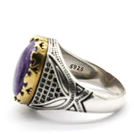 Amethyst Ring for Men