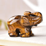 Tiger Eye Stone Elephant