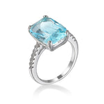 Women's Aquamarine Ring