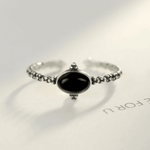 Women's Obsidian Ring