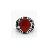 Red Jasper Silver Ring