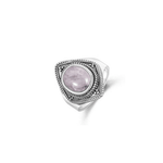 Rose Quartz Sterling Silver Ring