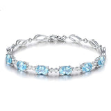 Women's Aquamarine Bracelet