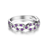 Amethyst and Silver Ring