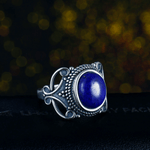 Lapis Lazuli Ring (Stainless Steel)