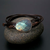 bracelet en labradorite pour homme