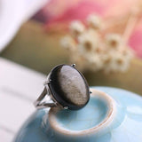 Celestial Eye Obsidian Ring (Silver)