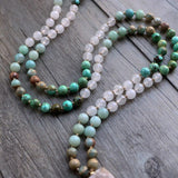 collier femme amazonite