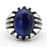 Men's Lapis Lazuli Ring "Silver"