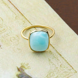 Amazonite Bague Argent 925