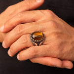 Men's Tiger Eye Ring "Power"