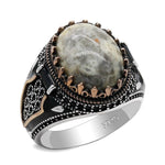 Men's Smoky Labradorite Ring