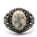 Men's Smoky Labradorite Ring