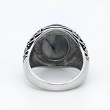 Men's Labradorite "Heart Power" Ring (Silver)