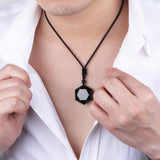 Merkaba Obsidian Necklace