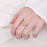 Citrine Silver Ring for Women