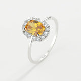 Citrine Silver Ring for Women